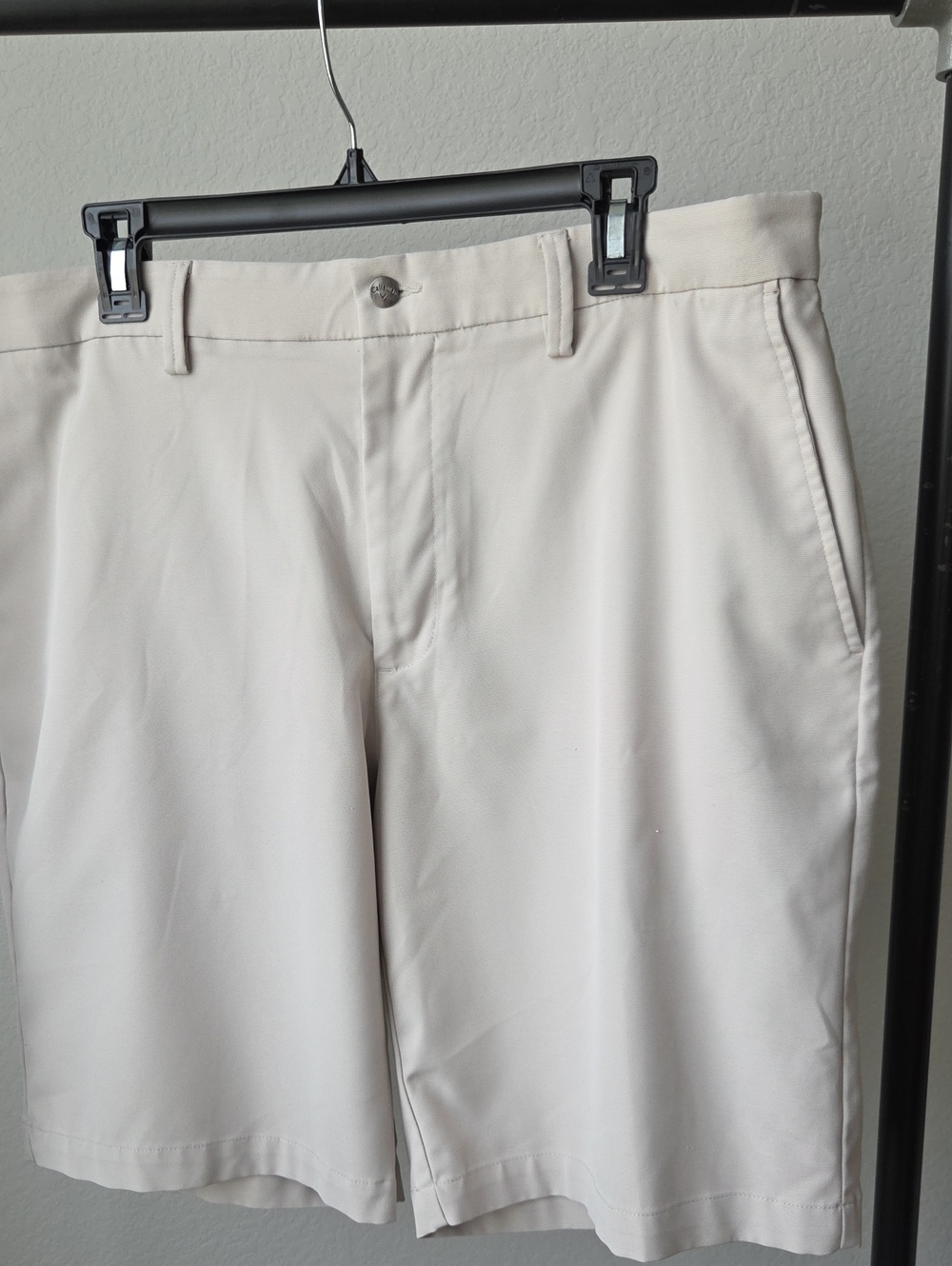 Callaway Men's Cream Golf Chino Shorts Sz 38 Active Wear